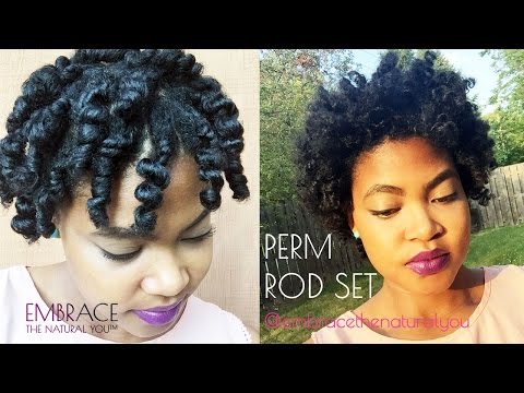 Perm Rod Set on Short Natural Hair