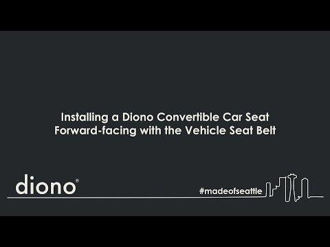 Diono® All-In-One Convertible Car Seat | Ask a CPST | Forward-Facing Seat Belt Installation