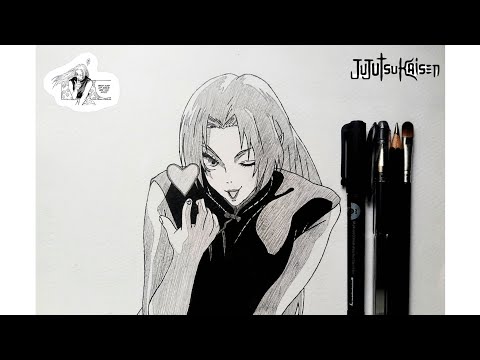 How to Draw Yuki Tsukumo | Jujutsu Kaisen | Sketch of Yuki Tsukumo