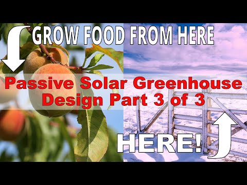 Passive Solar Greenhouse Design - Get the pieces talking. Pt 3/3