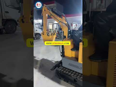 Mini Crawler Excavator with Rotary Tiller for Farming and Construction #automobile #minicultivator