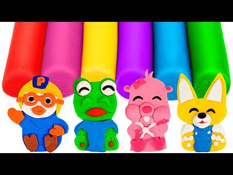 Pororo the Little Penguin Characters with Play Doh | DIY for Kids | Preschool Toddler Learning Video