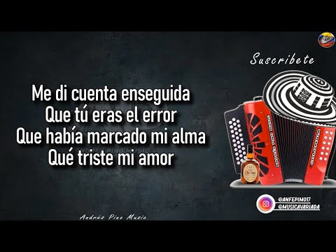 El Error - Los Gigantes Del Vallenato | Letra | Andres Pino Music