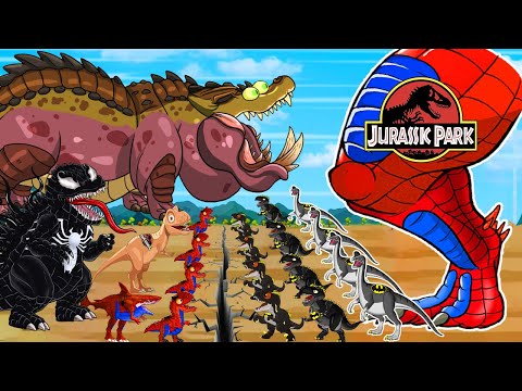 JURASSIC adventure park (ANIMATION) - Venom Mosasaurus,Quetzalcoatlus Rex T-Rex Skorpiovenator KONG!