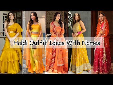 Haldi outfit ideas for girls women/Haldi function dress ideas for bridesmaid/Haldi dress designs