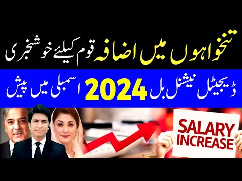 Good News Salaries Increase Digital National Bill 2024 in National assembly