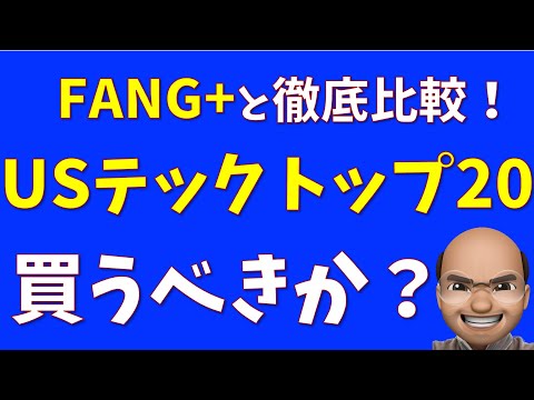 【ハイテク好き必見】USテック トップ20は買うべきか？【FANG+と比較】