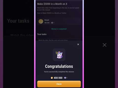 Make 5000 in a month on X code #tapswap #tapswapcode #tapswapnewupdate #cinemacode #tapswapairdrop