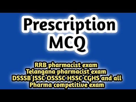 prescriptionMCQ#hapmcq#rrbpharmacistmcq#telanganapharmacistmcq#jssc#dsssb#cghs#esic#itbp#ssb