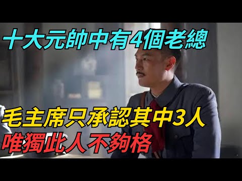 十大元帥中有4個老總，毛主席只承認其中3人，唯獨此人不夠格【史話今說】#近代史 #歷史 #歷史人物#舊時風雲#爆歷史#臺灣#歷史人#奇聞#叛逃#間諜#飛行員