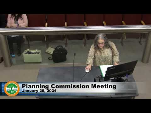 Planning Commission Meeting - 1/25/2024