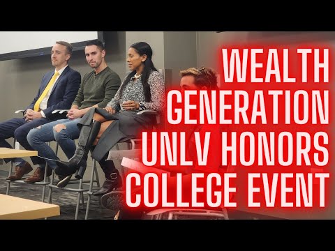 Wealth Generation: A UNLV Honors College Guest Panel