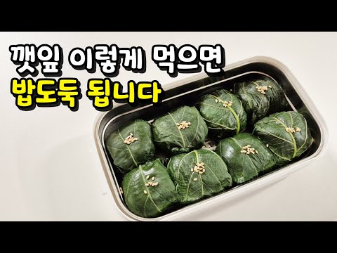 간단한 깻잎 쌈밥 도시락 만들기🥬🥬 / 남은 깻잎 절대 버리지 마세요! 와이프 도시락 만들기🍱🍱