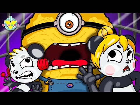 Escaping MINION’S PRISON RUN with Combo and Mombo Panda!