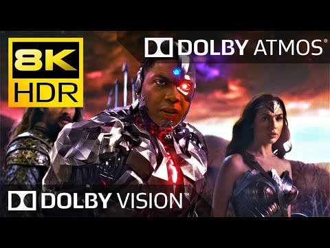 8K HDR ● Justice League vs Steppenwolf's Army ● Dolby Atmos ● Vision