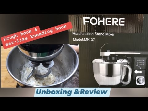 Unboxing  FOHERE  Multifunction Stand Mixer  -dough kneading . See how it works. New brand