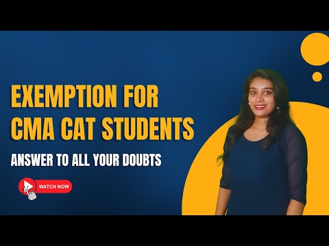 Law Paper Exemption for CAT Pass-out Students in CMA Intermediate Course