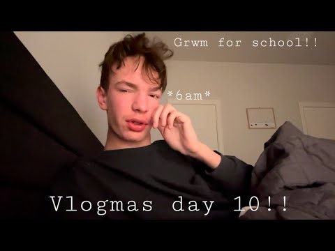 Grwm for school!!|vlogmas 10!!🎄❄️