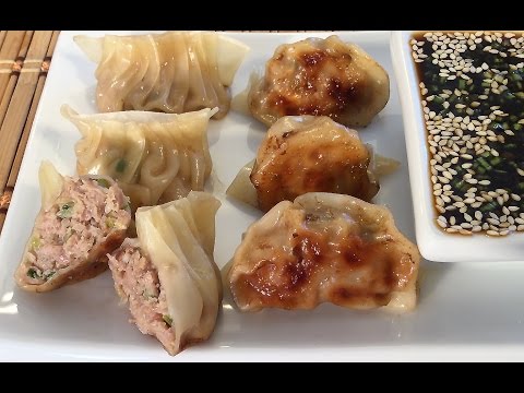 How To Make Gyoza Dumplings Japanese Food Recipes Pork And Cabbage Potstickers