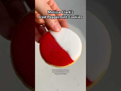 Melissa Clark’s Iced Peppermint Cookies