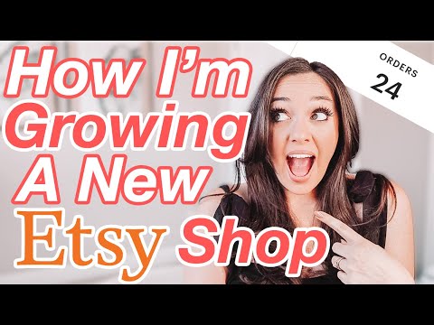 I STARTED A NEW ETSY SHOP & Here's What I'm Doing to Grow It