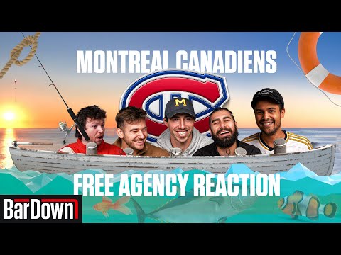 REACTION TO THE MONTREAL CANADIENS OFFSEASON SO FAR | BarDown Free Agent Frenzy Live Stream