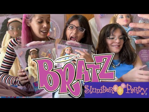 BRATZ Slumber Party Dolls Review with Guests