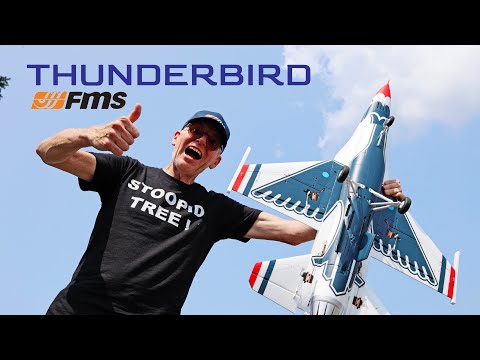 FMS F16 THUNDERBIRD Review - AMAZING Flight Footage!