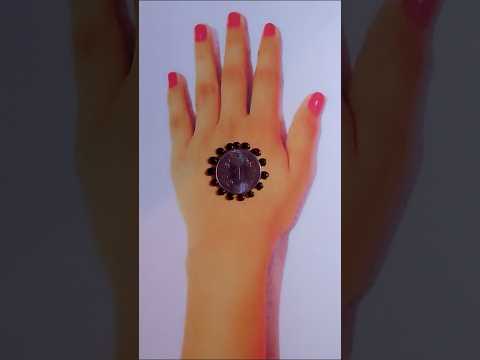 Easy mehndi design using coin #mehndi #youtubeshorts #shorts #viralvideo