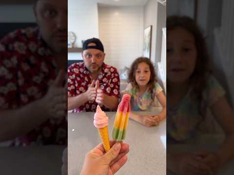 Funny ice cream prank to daddy 😂🤣#shorts