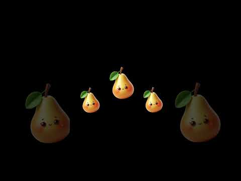 Funny Fruits Sensory Video Shorts #23 #highcontrast #BabySensory #babydiscovery #babyeducation