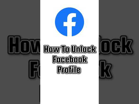 How To Unlock Facebook Profile 2023 || FACEBOOK PROFILE UNLOCK 2023 #facebookunlock #facebooktips