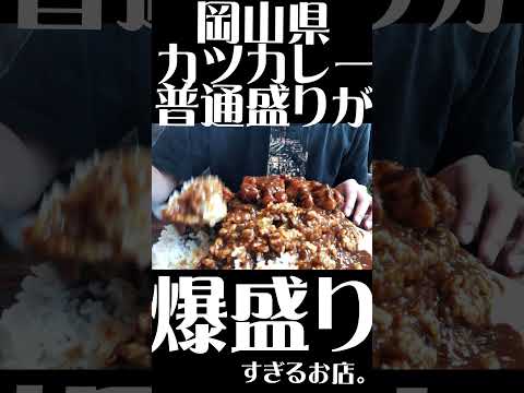 岡山県)1キロ超えるデカ盛りすぎるカツカレー。