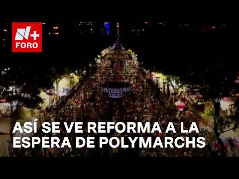 Polymarchs: Así se ve desde el aire Paseo de la Reforma previo al mega show de high energy