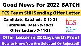 TCS Ninja 2022 BATCH Good News | Offer Letter in 28 Days | Clear all doubts | TCS Ninja 2022