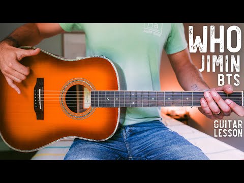 Who Jimin Guitar Tutorial // Who Guitar Lesson #1035