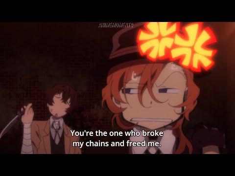 Dazai x Chuuya moments #2 S1 Ep 10 - Dazai trick Chuuya to act like a girl