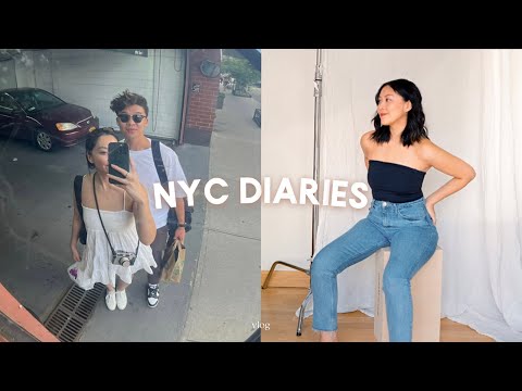 nyc vlog | celebrating our anniversary, home photoshoot, going to events