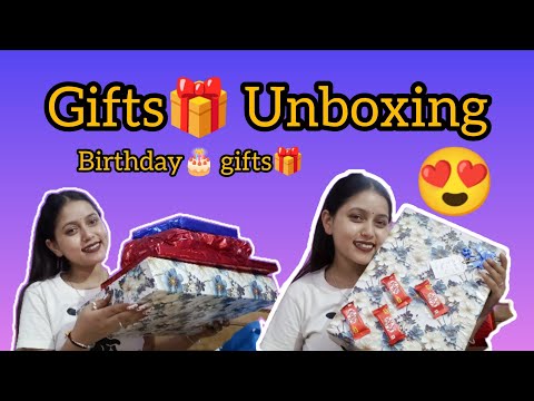 🎂Birthday gifts unboxing 😍🥰//thankyou so much for amazing gifts🎁❤//@sappuspvlogs😍🙏