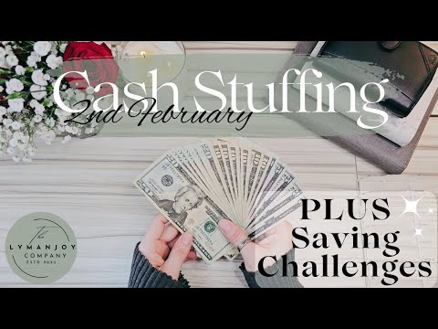 2nd Cash Stuffing for February / Debt Update #cashstuffing #debtupdate #savingchallenge #nospend