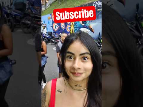 Beautiful tattoo girl in Medellin told me is all about money 💵must watch