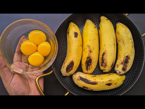 Just Add Eggs With Bananas Its So Delicious / Simple Breakfast Recipe / Healthy Cheap & Tasty Snacks