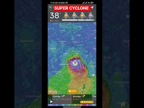 Super Cyclone Land Fall #techadda #supercyclone #cyclone2023 #cyclonelive