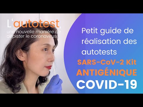 Tutoriel vidéo  Autotest Covid-19 Goldsite SARS-CoV-2 Kit antigénique (Or Colloïdal)