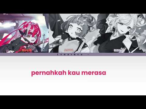 Hololive Indonesia 2nd Generation - Hampa Hatiku | Color Coded Lyrics