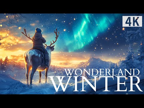 ❄️ Experience AI WINTER WONDERLAND in 4K Ultra HD with Calming Music!