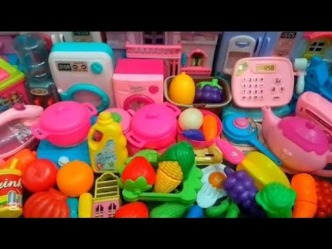 Relaxing review | Hello kitty cute tiny miniature kitchen set | #asmr 🌈