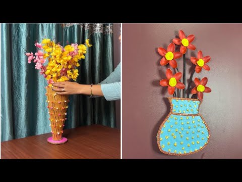 DIY Flower Vase & 3D Wall Art | Stunning Floral Craft Ideas