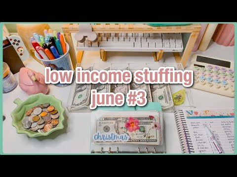 cash envelope stuffing | june week 3 | $100 low income budget | savings challenges & sinking funds