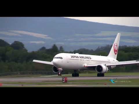 【女満別空港 飛行機動画 制限区域内から撮影】Japan Airlines(JAL) Being767-300ER JA658J